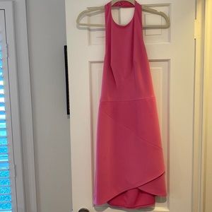 Keepsake the label pink halter dress open back